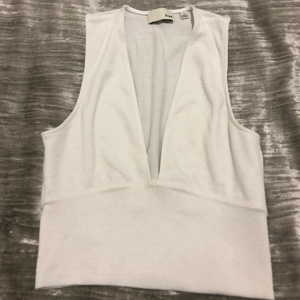 We The Free White Crop Top